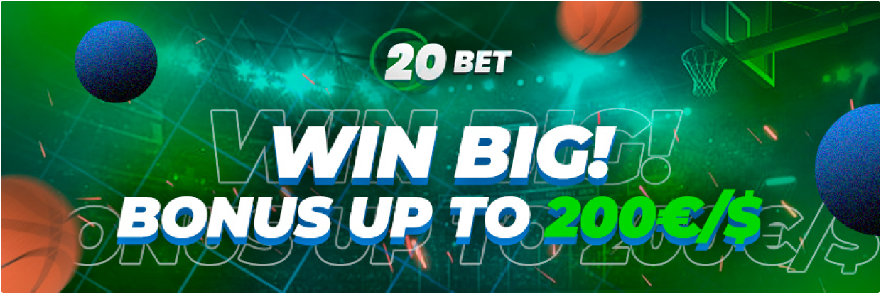 20bet Win big bonus